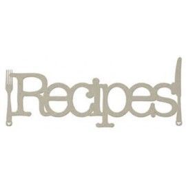 Recipes. Palabra decorativa...