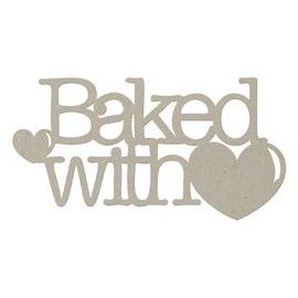 Baked with love. Frase...