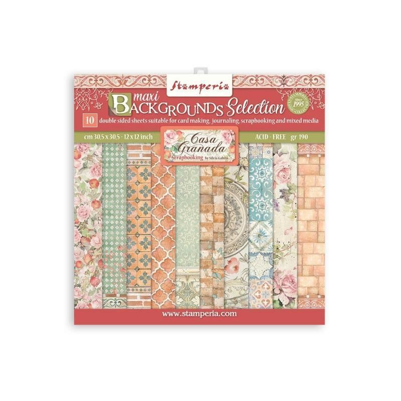 Casa Granada colección papel scrapbooking Stamperia. SBBL108. Los mejores productos en L'aura Bella tu tienda online