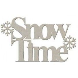 Snow Time. Frase decorativa...