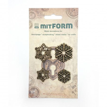 Mitform Christmas 6. Metal embellishments. MITS006. Los mejores productos en L'aura Bella tu tienda online