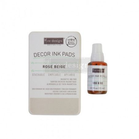 Tinta Rose Beige. Décor Ink Pad. REDESIGN with Prima. 655464. Los mejores productos el L'aura Bella, tu tienda online
