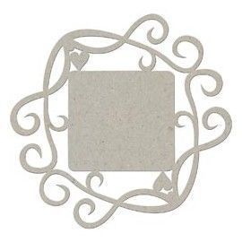 Marco con corazones y...