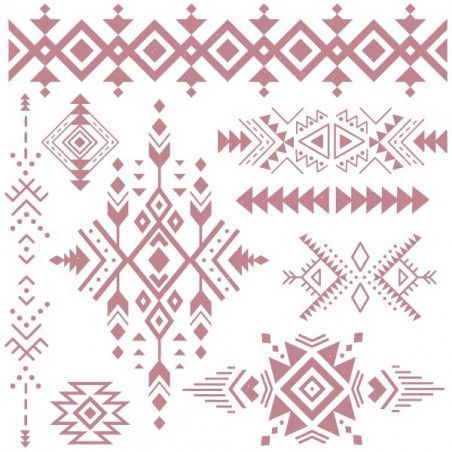 Tribal Prints. Sello acrilico Décor Stamp. RE·DESIGN with Prima® 654221. Los mejores productos en L'aura Bella tu tienda online