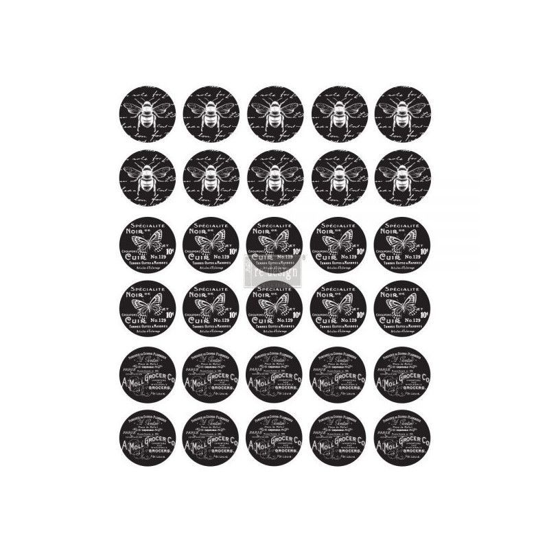 REDESIGN DECOR TRANSFERS® Knob Transfer French Noir 635794. Los mejores productos de Redesign en L'aura Bella tu tienda online