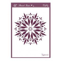 Plantilla stencil, estarcido Copo de nieve A6-046. Dayka Trade. Los mejores productos en L'aura Bella tu tienda online