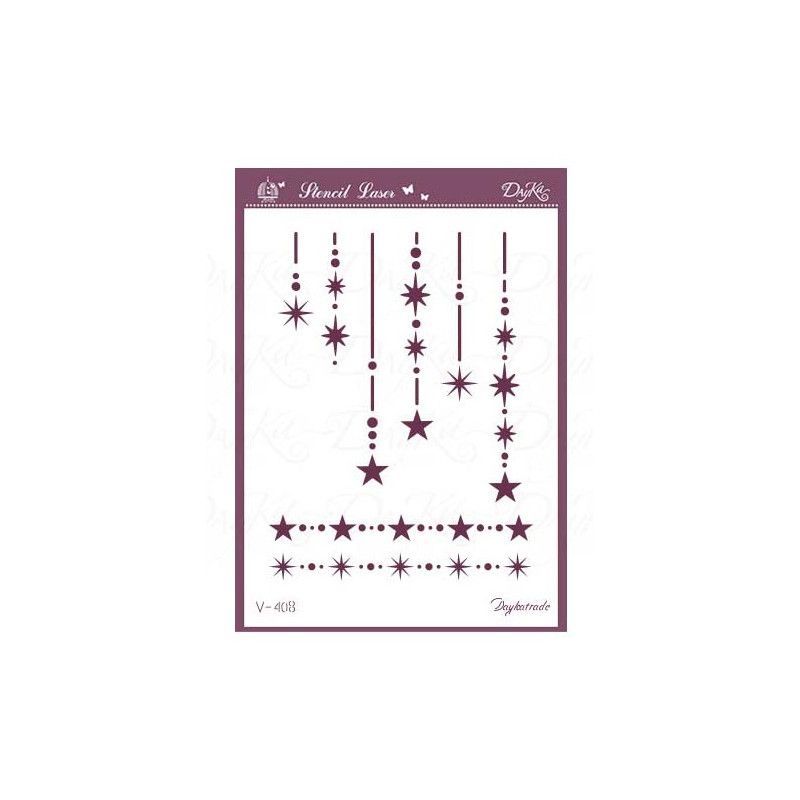 Plantilla stencil, estarcido estrella navidad V-408. Dayka Trade. Los mejores productos en L'aura Bella tu tienda online