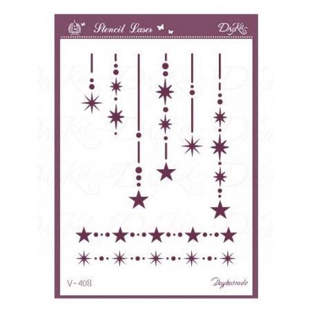 Plantilla stencil, estarcido estrella navidad V-408. Dayka Trade. Los mejores productos en L'aura Bella tu tienda online