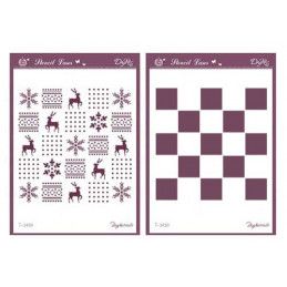 2 Plantilla stencil, estarcido navidad T-3430. Dayka Trade. Los mejores productos en L'aura Bella tu tienda online