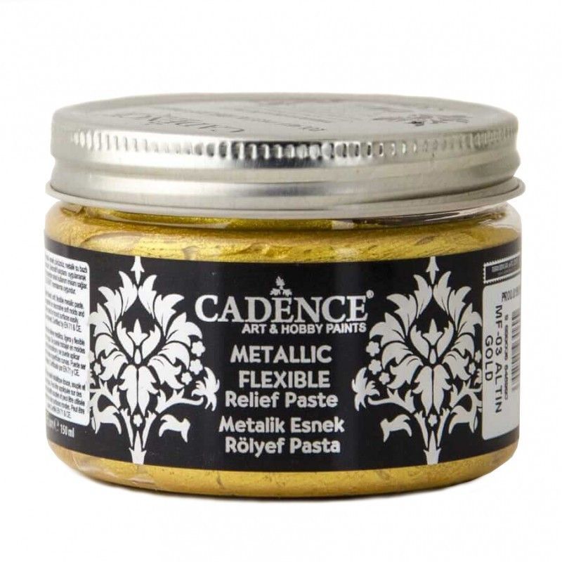 Pasta de relieve flexible metalizada de Cadence.  ORO MF03. Los mejores productos en L'aura Bella, tu tienda