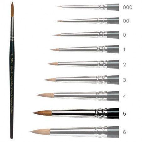 Pincel para acuarela serie 7 MINI nº 5. Pelo marta. W&N. Los  mejore productos en L'aura Bella tu tienda online