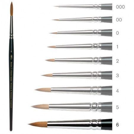 Pincel para acuarela serie 7 MINI nº 6. Pelo marta. W&N. Los  mejore productos en L'aura Bella tu tienda online