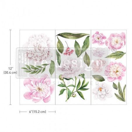 REDESIGN DECOR TRANSFERS® Morning Peonies. 653477. Los mejores productos en L'aura Bella tu tienda online