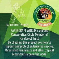 Papercraft World is a Conservation Circle member of Rainforest Trust.