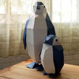 Pingüinos. Paper Art Model 3D. Kit DIY Papercraft World. PENTME. Los mejores productos en L'aura Bella tu tienda online