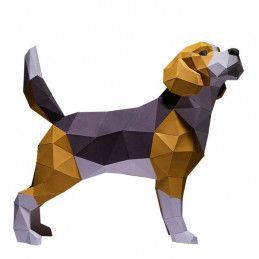 Beagle. Perro Paper Art Model 3D. Kit DIY Papercraft World. BEATYE. Los mejores productos en L'aura Bella tu tienda online