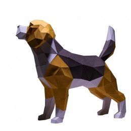 Beagle. Perro Paper Art Model 3D. Kit DIY Papercraft World. BEATYE. Los mejores productos en L'aura Bella tu tienda online