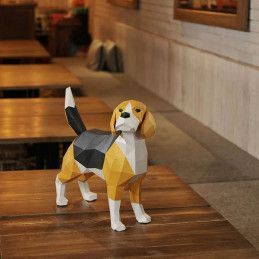 Beagle. Perro Paper Art Model 3D. Kit DIY Papercraft World. BEATYE. Los mejores productos en L'aura Bella tu tienda online