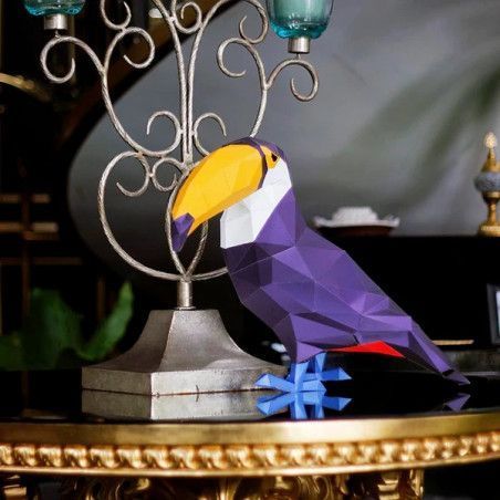 Tucán, Paper Art Model 3D. Kit DIY Papercraft World. TOUTBK. Los mejores productos en L'aura Bella tu tienda online