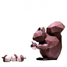 Ardilla, Squirrel. Paper Art Model 3D. Kit DIY Papercraft World. SQUTBR. Los mejores productos en L'aura Bella tu tienda online