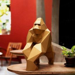 Gorila. Paper Art Model 3D. Kit DIY Papercraft World. GORTGO. Los mejores productos en L'aura Bella tu tienda online