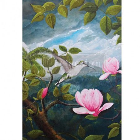 Spring Magnolias. A1 Decoupage Rice Paper. 655853. Los mejores productos en L'aura Bella tu tienda online