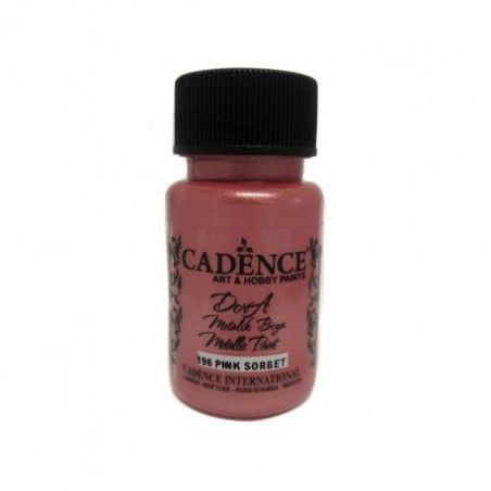 Rosa Sorbete. Dora metallic paint de Cadence. DO196. Todo Cadence en L'aura Bella tu tienda online