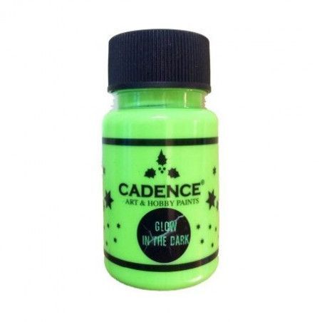Glow in the dark Verde. Pintura fotoluminiscente de Cadence. GLO581. Todo Cadence en L'aura Bella tu tienda online
