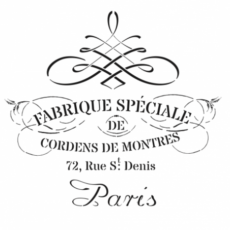 Plantilla stencil, vintage fabrique speciale Home decor HD039. Cadence. Los mejores productos en L'aura Bella tu tienda online