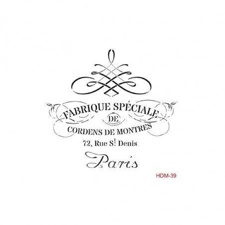 Plantilla stencil Fabrique Speciale HDM39. Cadence. Los mejores productos en L'aura Bella tu tienda online