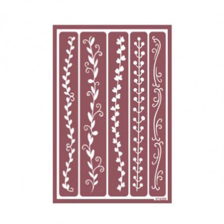 Plantilla de estarcido para ácido 474205, vegetal.  Los mejores productos en L'aura Bella tu tienda online