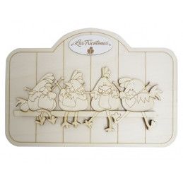 Kit DIY cuadro o perchero Gallinas Tricotonas. Dayka Trade. DAYKA-540. Los mejores productos en L'aura Bella tu tienda online