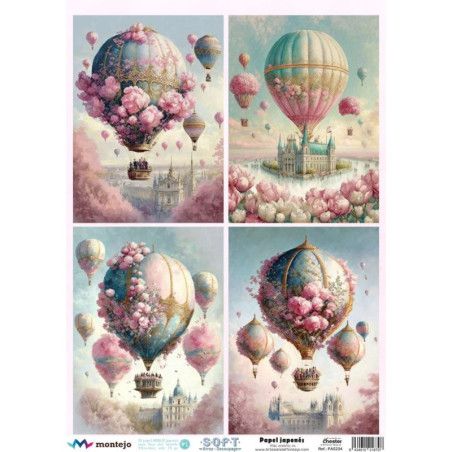Papel de arroz Soft Japonés, Globos 2, SPA5234. Los mejores productos en L'aura Bella tu tienda online