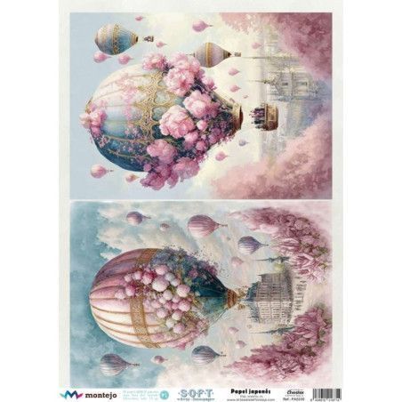 Papel de arroz Soft Japonés, Globos 3, SPA5235. Los mejores productos en L'aura Bella tu tienda online