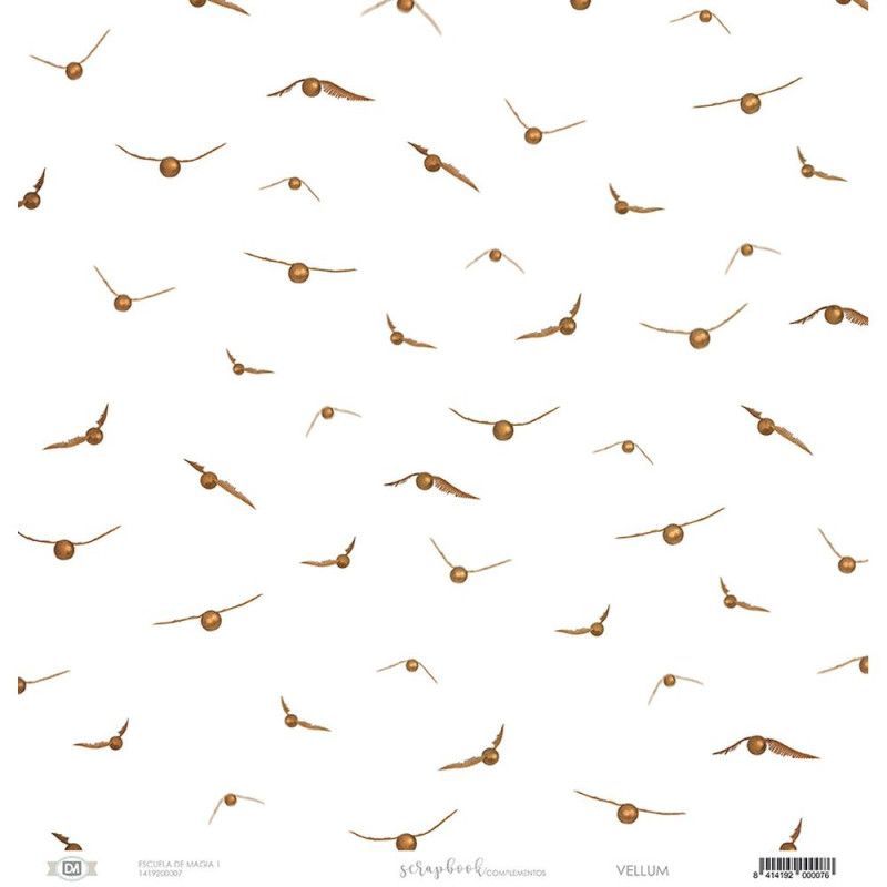 Papel Scrapbooking Velum Snitch, Potter. Los mejores productos en L'aura Bella, tu tienda online