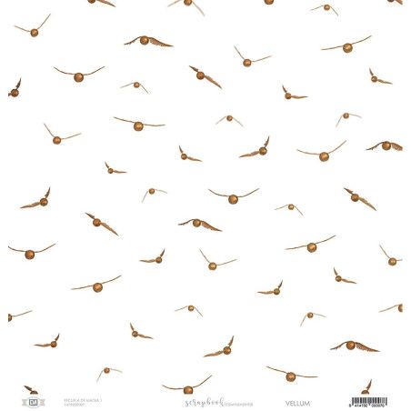 Papel Scrapbooking Velum Snitch, Potter. Los mejores productos en L'aura Bella, tu tienda online