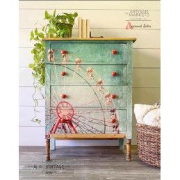 Ferris Wheel, noria. Papel Decoupage Mint by Michelle. A3. Los mejores productos en L'aura Bella, tu tienda online