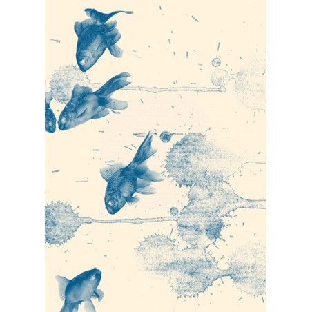 Blue Fish. Papel Decoupage Mint by Michelle. A1. Los mejores productos en L'aura Bella, tu tienda online