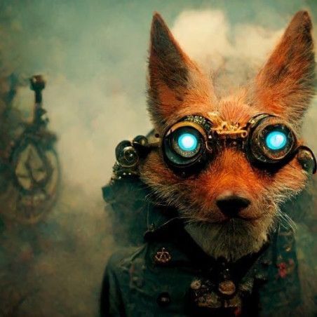 Future Fox. Papel Decoupage Mint by Michelle. A1. Los mejores productos en L'aura Bella, tu tienda online