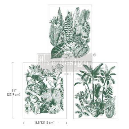 REDESIGN MIDDY DECOR TRANSFERS® Green Foliage 665951. Los mejores productos en L'aura Bella tu tienda online