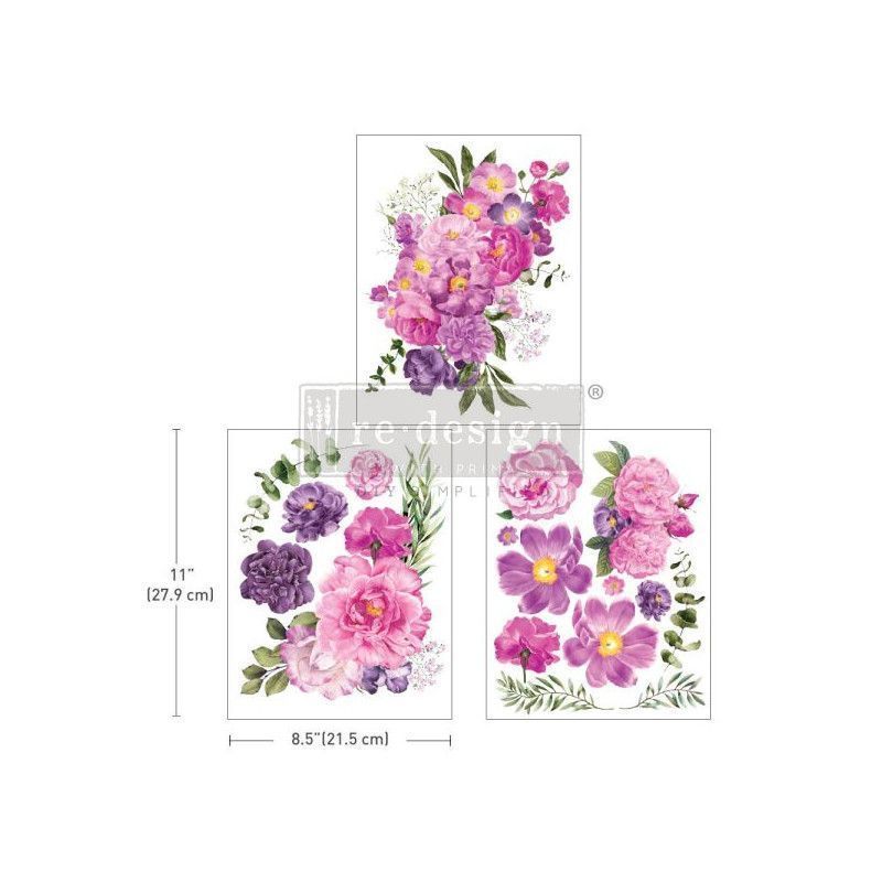 REDESIGN MIDDY DECOR TRANSFERS® Purple Blossom. 665968. Los mejores productos en L'aura Bella tu tienda online