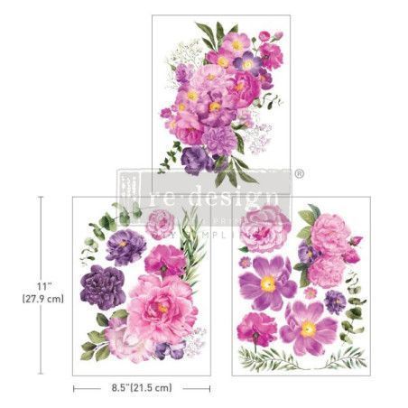 REDESIGN MIDDY DECOR TRANSFERS® Purple Blossom. 665968. Los mejores productos en L'aura Bella tu tienda online