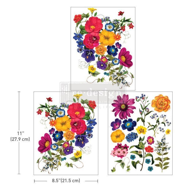 REDESIGN MIDDY DECOR TRANSFERS® Floral Kiss 666002. Los mejores productos en L'aura Bella tu tienda online