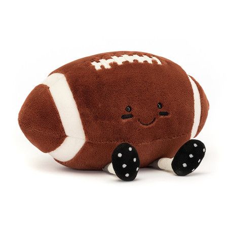 Amuseable Sports American Football feliz. Peluche Jellycat AS6USF. Los mejores productos en L'aura Bella tu tienda online