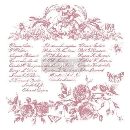Floral Script. Sello acrilico DÉCOR STAMPS®. REDESIGN 650070. Los mejores productos en L'aura Bella tu tienda online