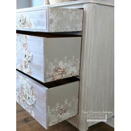 Floral Borders. Sello acrilico DÉCOR STAMPS®. REDESIGN 650681. Los mejores productos en L'aura Bella tu tienda online