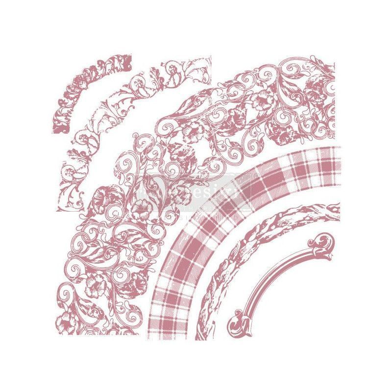 Curved Accents. Sello acrílico DÉCOR STAMPS®. REDESIGN 654160. Los mejores productos en L'aura Bella tu tienda online