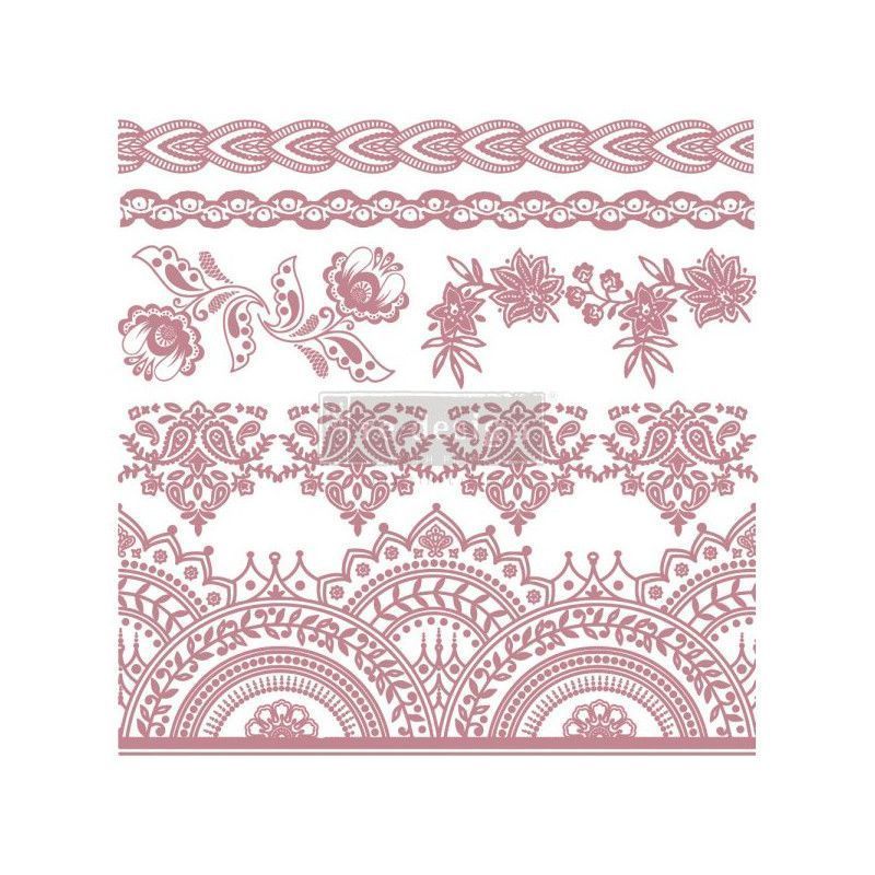 Bohemian Florals. Sello acrílico DÉCOR STAMPS®. REDESIGN 652647. Los mejores productos en L'aura Bella tu tienda online