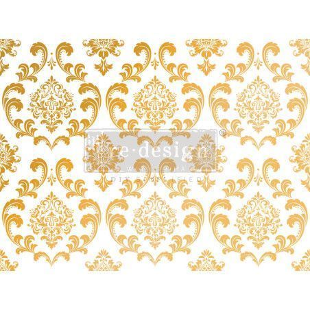 REDESIGN DECOR TRANSFERS® House of Damask, Gold Foil by KACHA 665586. Los mejores productos  en L'aura Bella tu tienda online