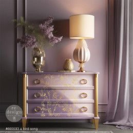 REDESIGN DECOR TRANSFERS® A Bird Song. Gold Foil by KACHA 665593. Los mejores productos  en L'aura Bella tu tienda online